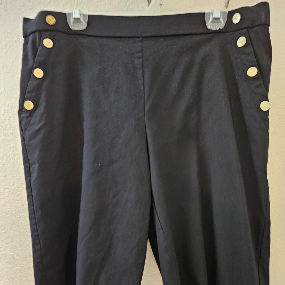 Liz Claiborne Black Button Pocket Shorts